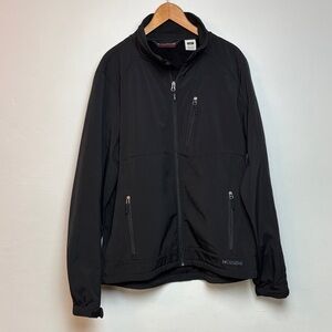 Black Diamond Double Diamond Men’s Black Jacket Large Soft Shell Fleece Lined